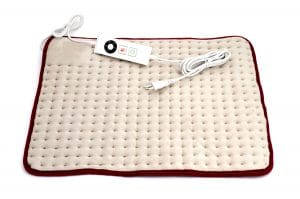 a heating pad on a white background